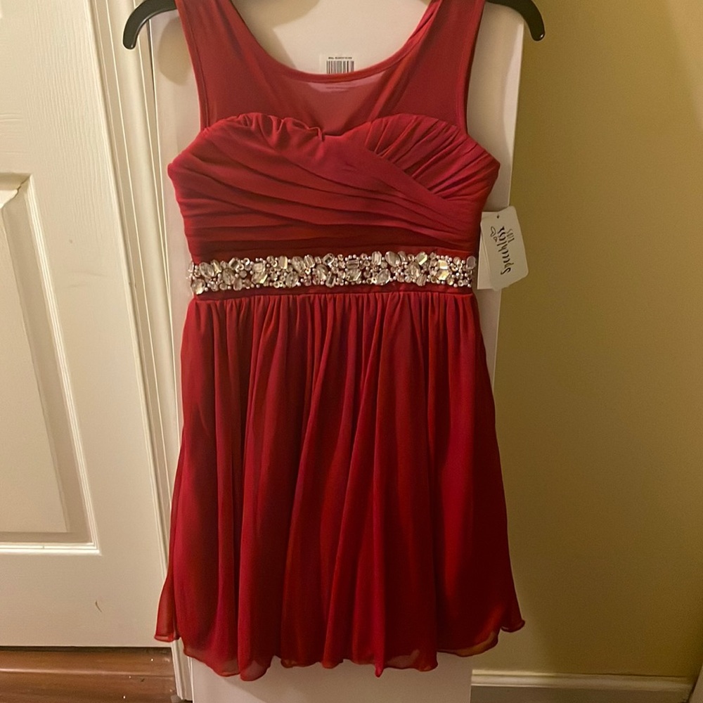 (NWT) Kids size 7 Red Speehless Kids dress
